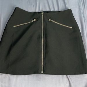 Black mini skirt